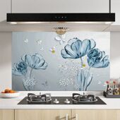 厨房简约ins风防油贴纸灶台油烟机墙壁防潮耐脏耐高温 自粘贴墙贴