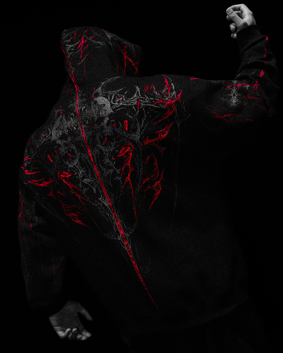 thumbnail for 2025 Autumn New Style Super Cool American Street Fashion Sports Fitness Printed Hoodie Sweatshirt