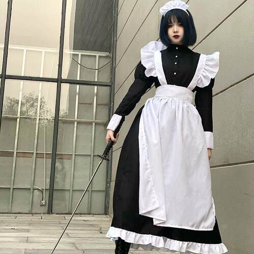 女仆装男穿cosplay可爱日系洛丽塔萝莉女装大佬交叉女仆装cos日常