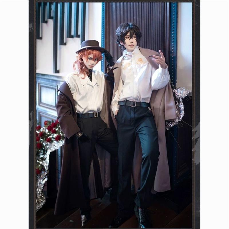 万圣节文豪野犬十周年同款cosplay服中岛敦太宰治中原中也cos服全