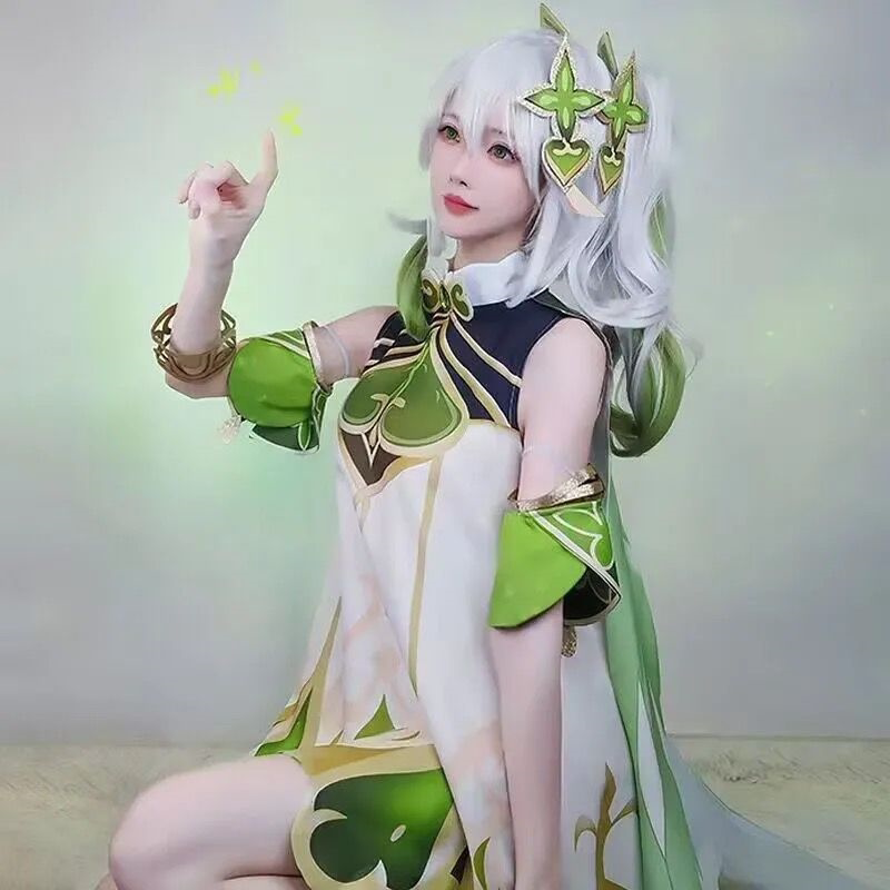 原神小吉祥草神cos服须纳西妲成人儿童女游戏服套装暗纹双层面料图片