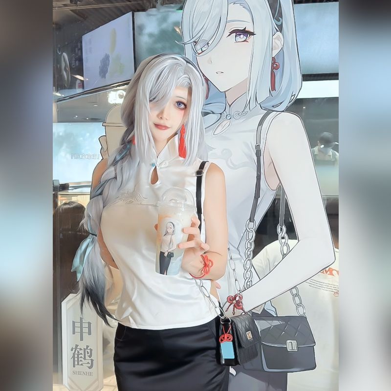 原神cos服申鹤甘雨喜茶联动旗袍cosplay动漫二次元游戏服装女全套