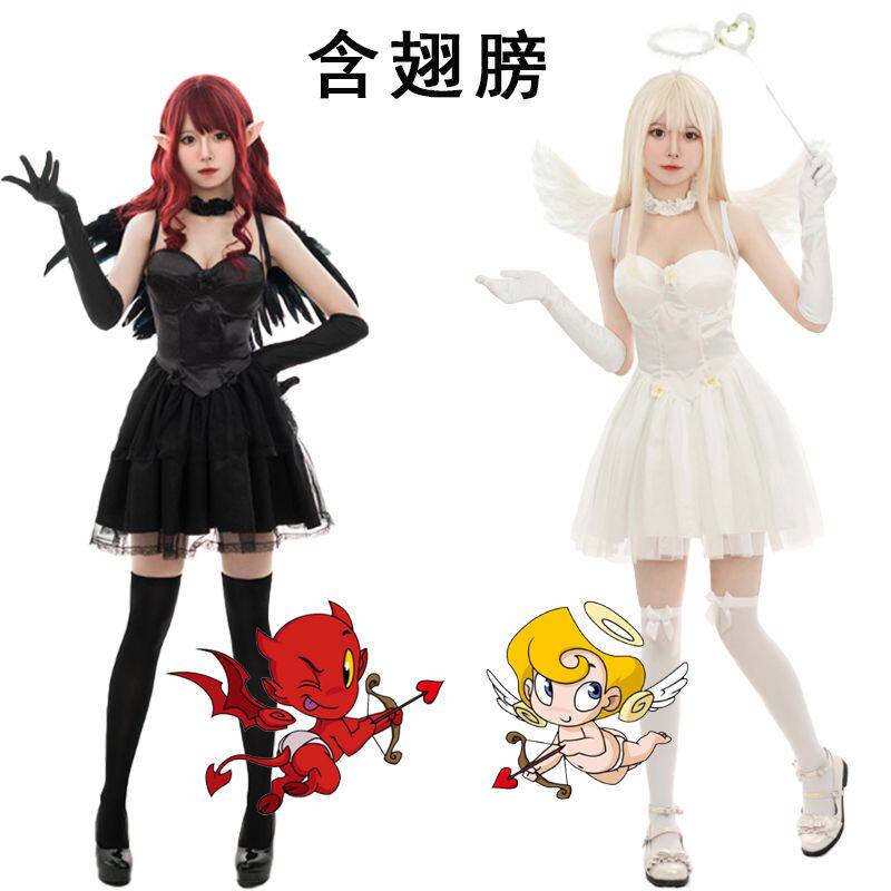 cosplay白天使服装带翅膀