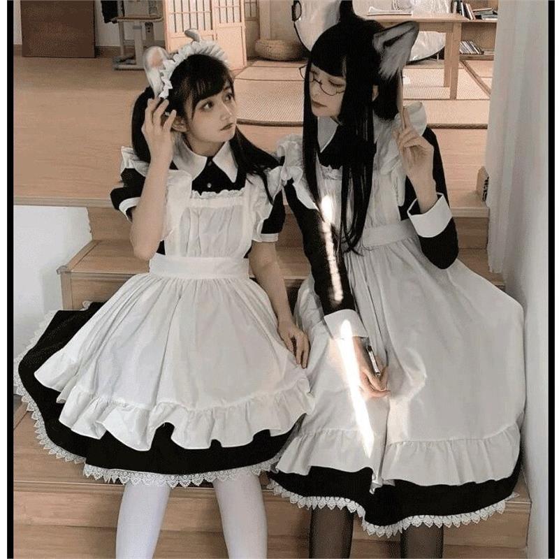 女仆装大码长款男穿女装大佬洛丽塔动漫COS女佣服Cosplay女装欧版