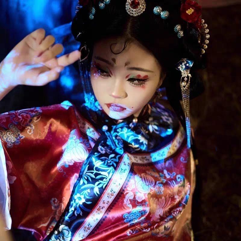 万圣节中式恐怖cosplay服装女装服饰装扮道具鬼新娘穿搭搞怪嫁衣