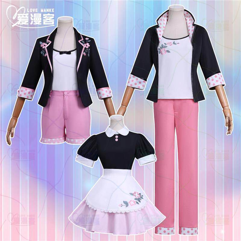 瓢虫少女雷迪cos服奇迹少女第六季西装常服cosplay玛丽娜粉色短裤