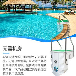 游池过滤循环泳BL 00水挂壁机照泵备明过滤器一体化游泳池设泳