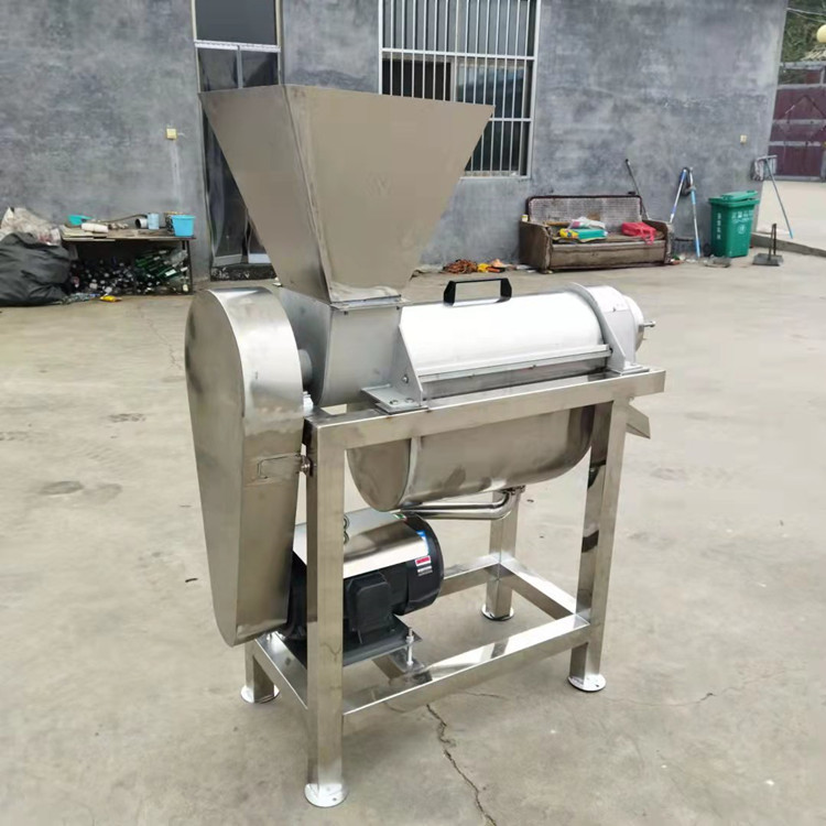 商用大型果蔬榨汁机 黄桃青苹果破碎榨汁设备 0.5吨丝瓜打汁机
