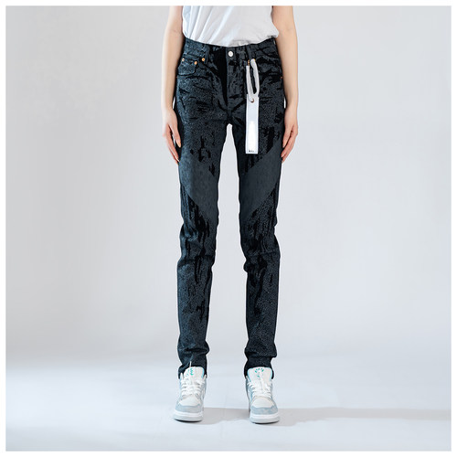 PUR jeans牛仔裤男修身显瘦欧美式高街复古基础款潮牌修身小脚裤