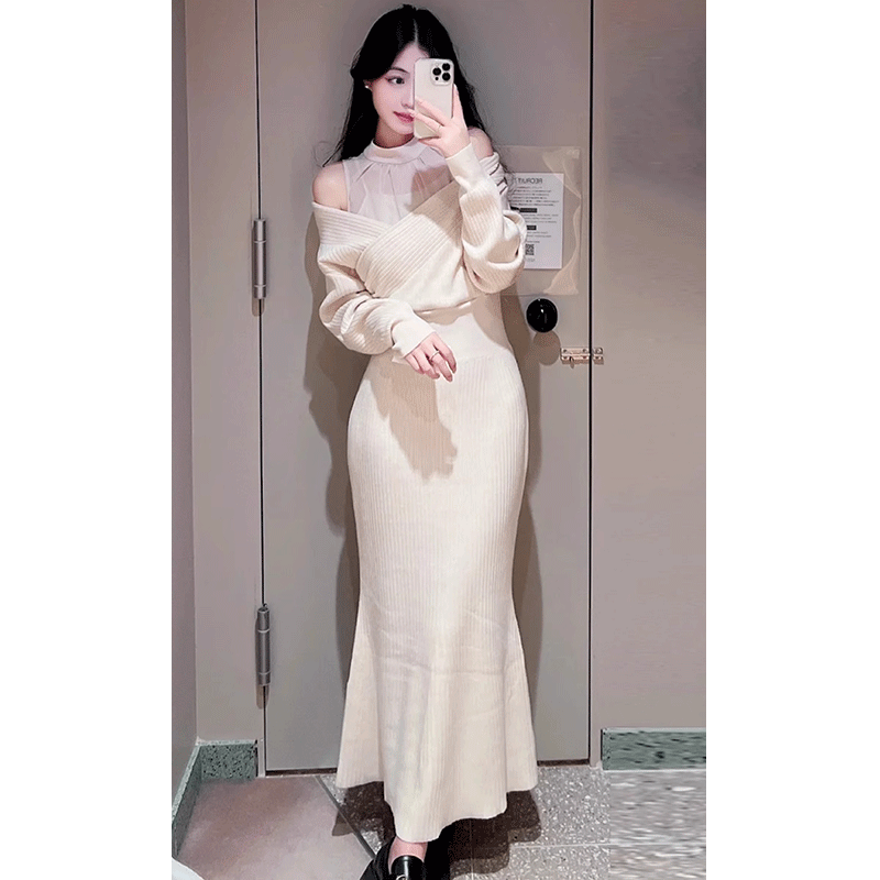 2024秋冬新品女装薄纱拼