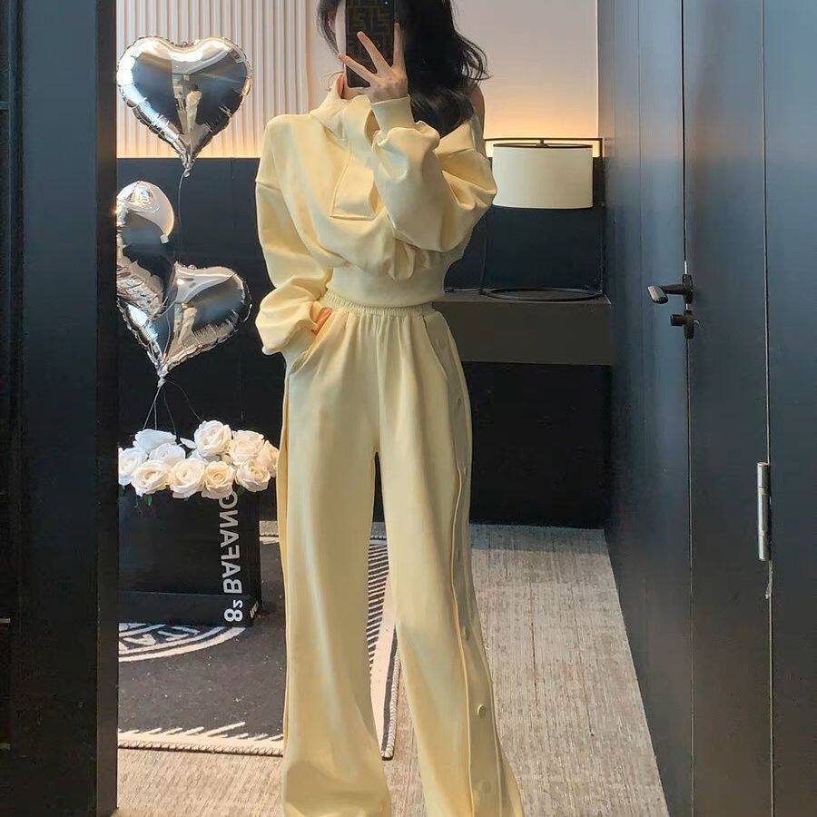 法式运动休闲套装女春装2