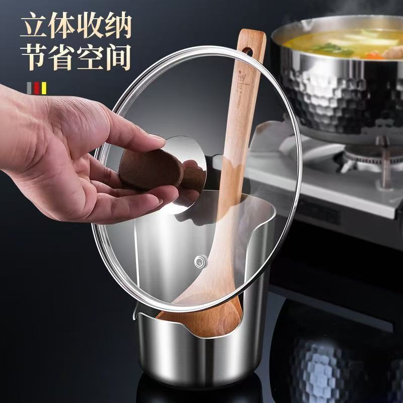 不锈钢加厚一体锅盖砧板架图片