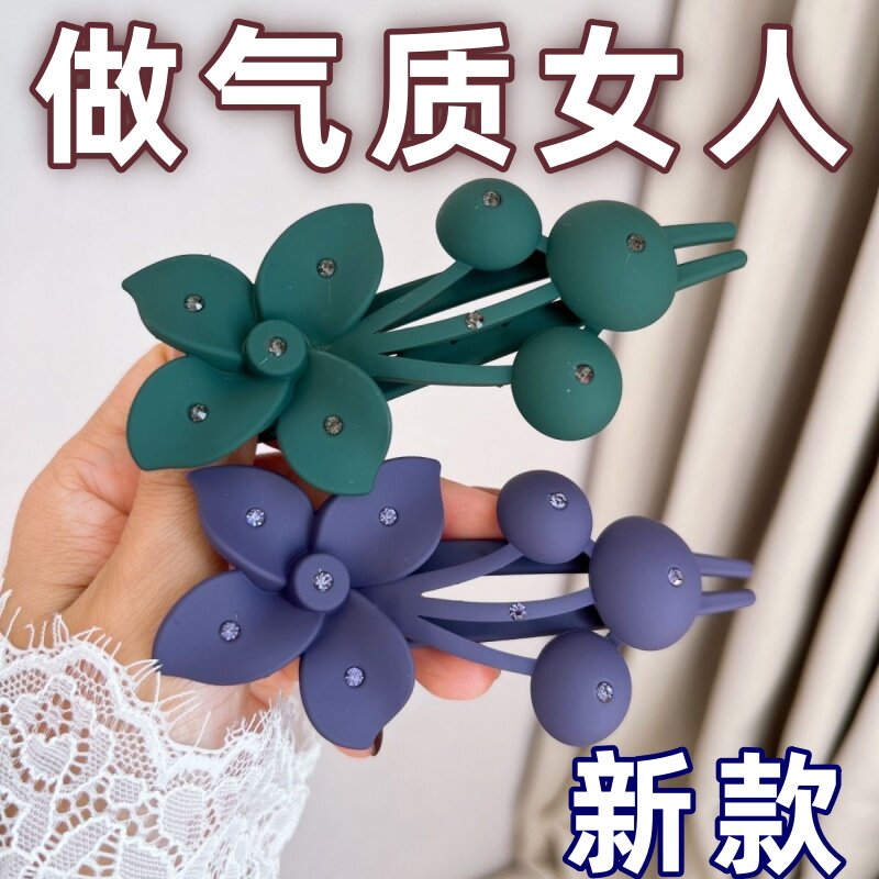 紫荆花发夹女气质花朵盘发抓夹