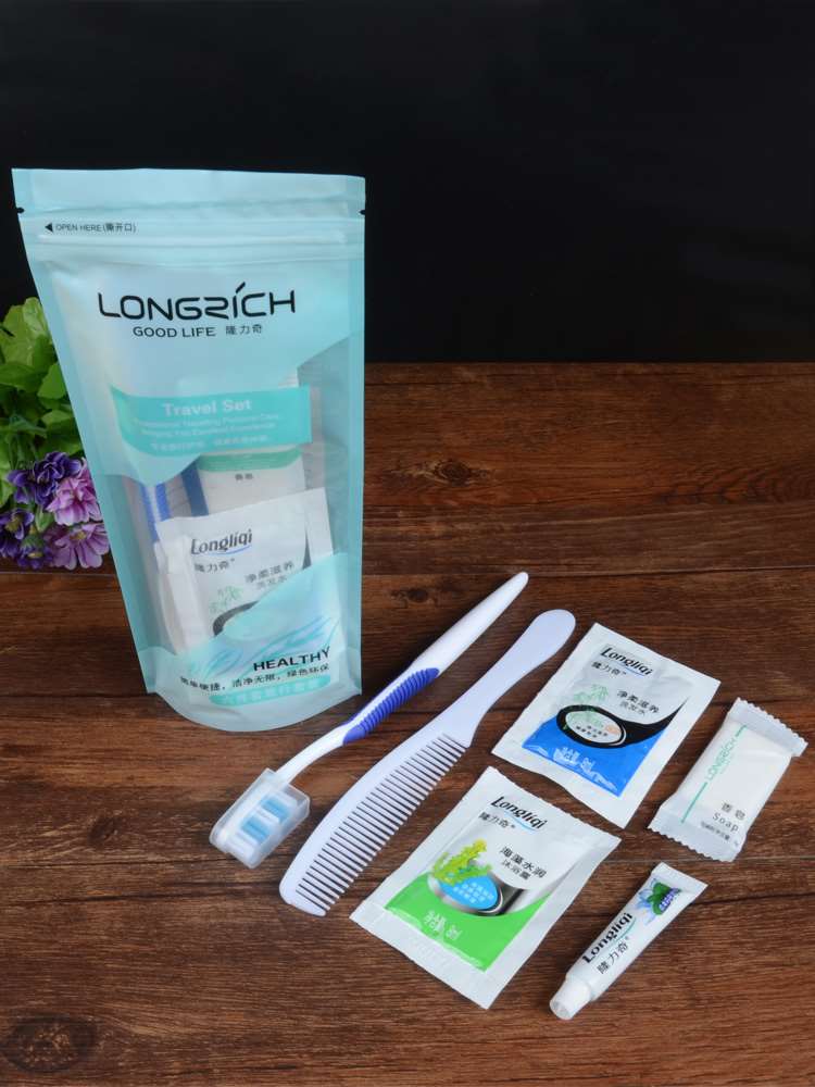 隆力奇一次性牙刷牙膏套装六件套旅行宾馆酒店洗漱用品牙具六合一