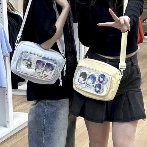 斜二次元浮力【食量】透明痛小痛包日常吧唧大方夏日挎百搭原创