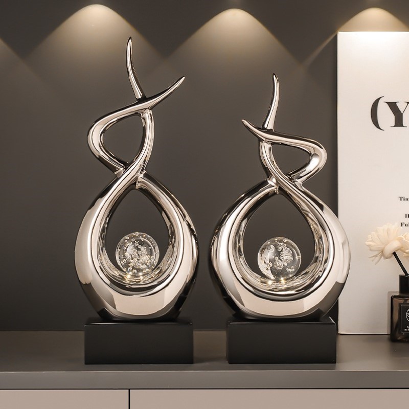 高级家居电视柜新款摆件2025假书感小众轻奢高档装饰酒柜兔子客厅