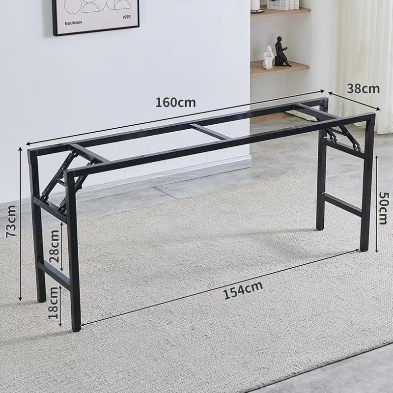 结实底座简易腿脚弹簧新型稳定支架懒人家用折叠桌撑加粗折叠桌腿