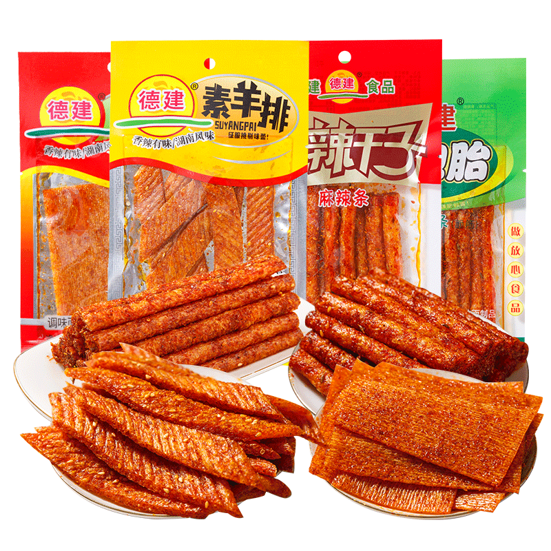 德建大辣片素羊排36g辣条零食
