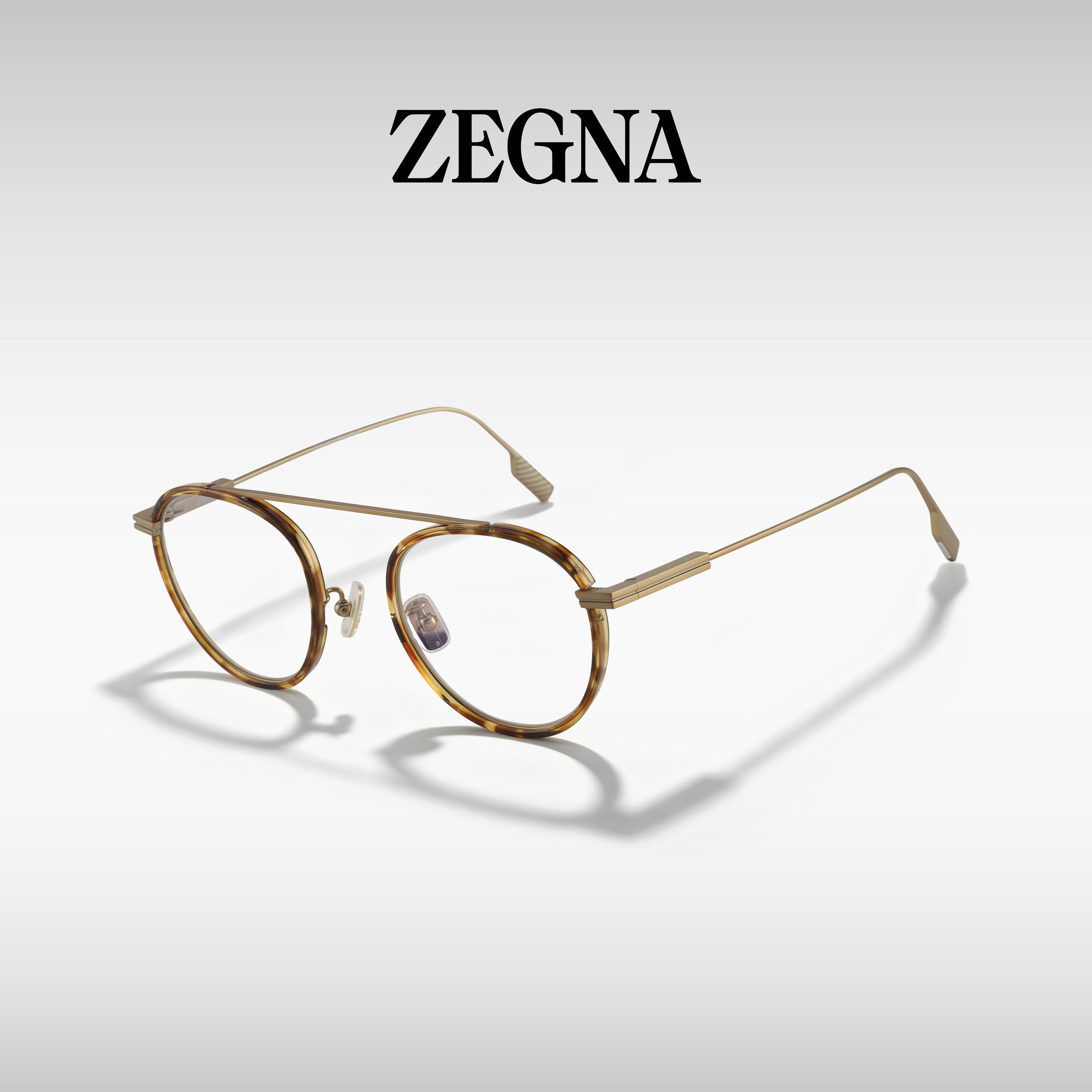 ZEGNA/杰尼亚老钱风钛金镜架墨镜