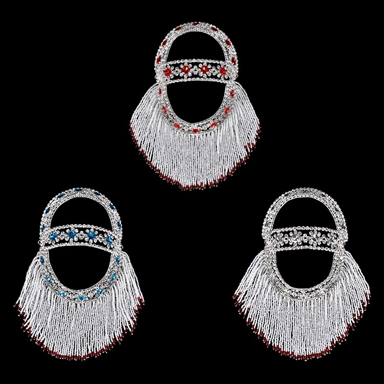 戏曲京剧后三件头面后兜唱戏头饰后围青衣花旦古装舞蹈用品