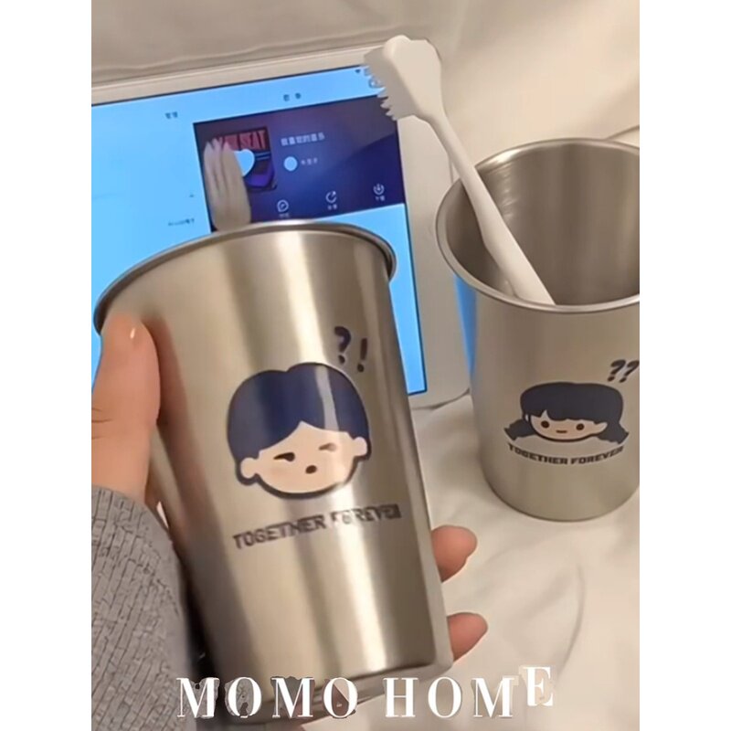 不锈钢牙刷杯情侣一对漱口杯