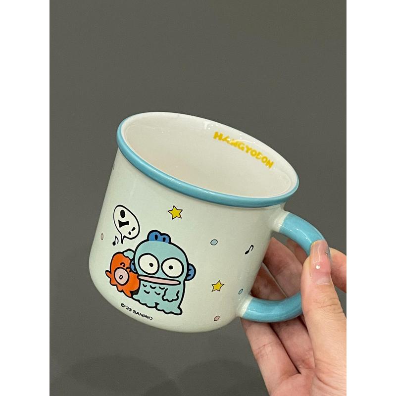 丑鱼水杯人鱼汉顿陶瓷杯子HelloKitty马克杯美乐蒂三丽鸥卡通水杯