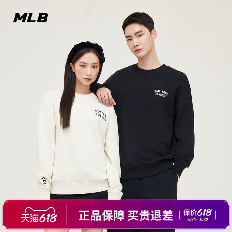 MLB官方 男女装秋季新款运动服潮流时尚休闲卫衣套头衫3AMTB0844