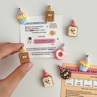 可爱树脂磁吸冰箱贴磁铁创意个性