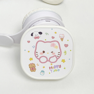 可爱猫咪牙套盒正畸保持器隐形牙套收纳盒便携带镜儿童矫正器盒子