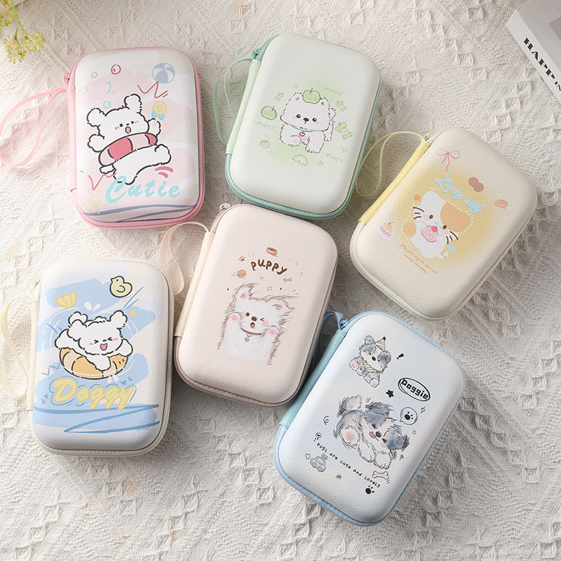 数据线收纳包手机充电器大容量移动硬盘u盘有线耳机充电宝ccd相机包保护套收纳盒旅行电源线收纳袋硬壳便携盒