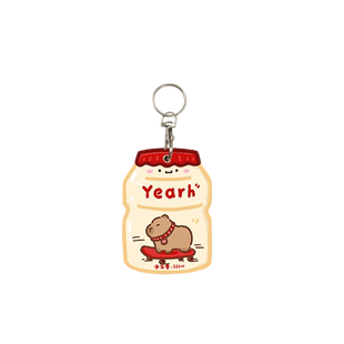 卡通门禁卡套小区电梯感应卡水滴长方形圆形可乐水豚钥匙扣保护套