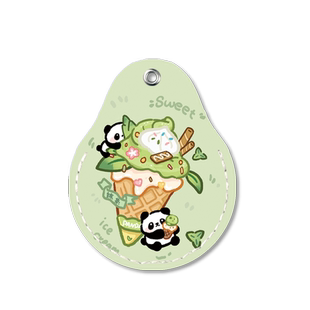 卡通可爱门禁卡套小长方形圆形水滴形小区电梯感应卡钥匙扣保护套