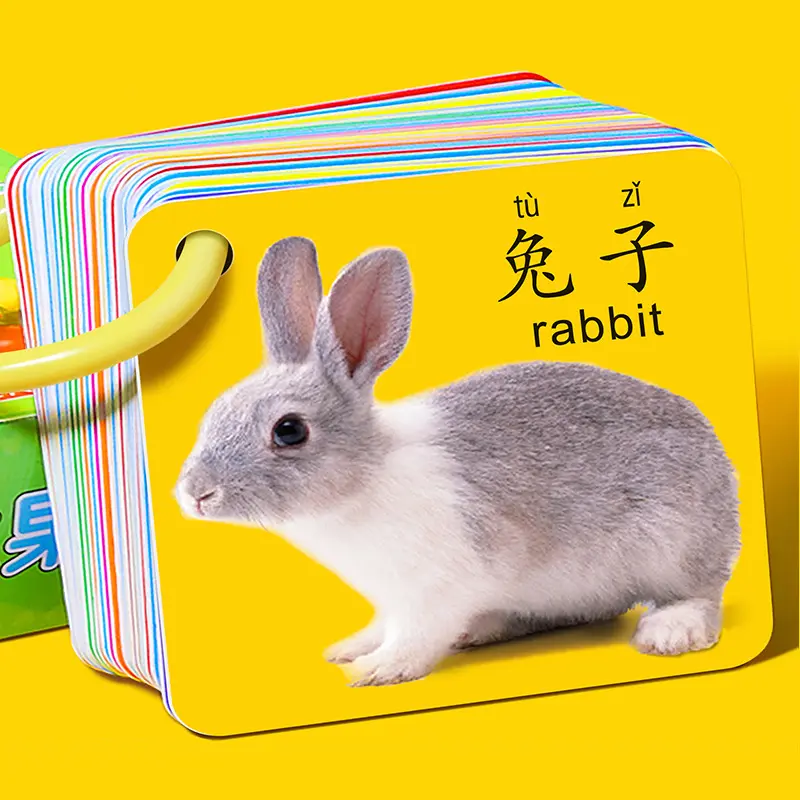动物认知卡片儿童早教识字看图