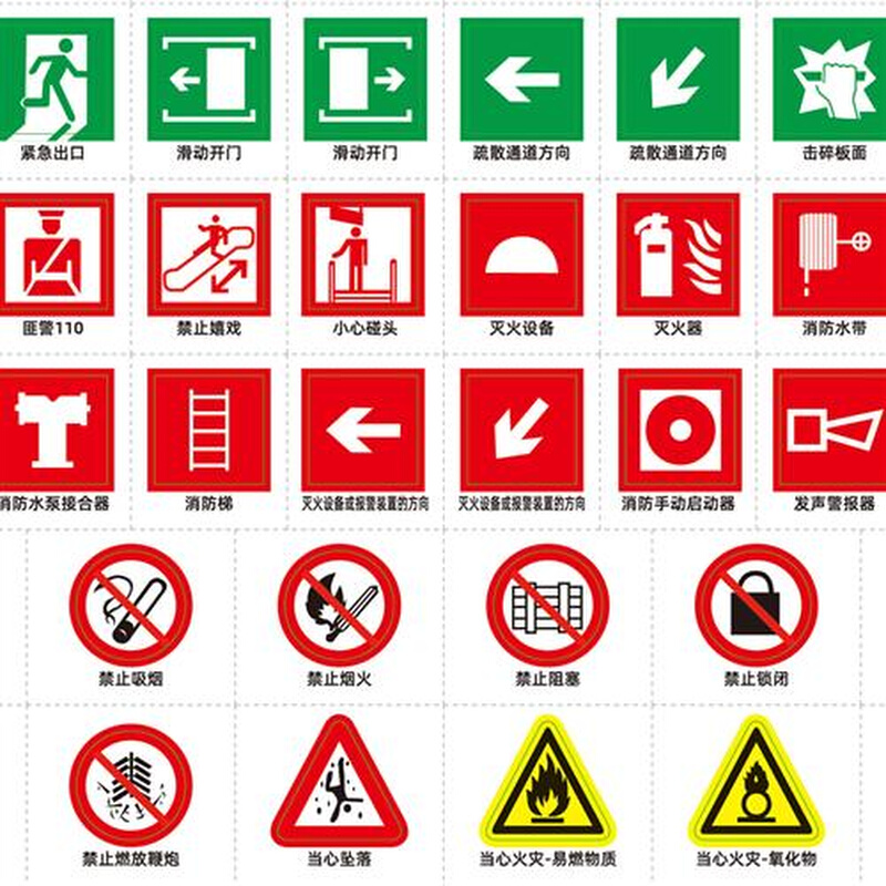 驾校标牌交通标志贴纸道路交通信号指示禁令高速牌消防安全标识贴