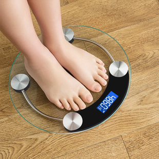 2022新款 大电子秤家用人体秤高精准小型300斤透明款 家庭称体重