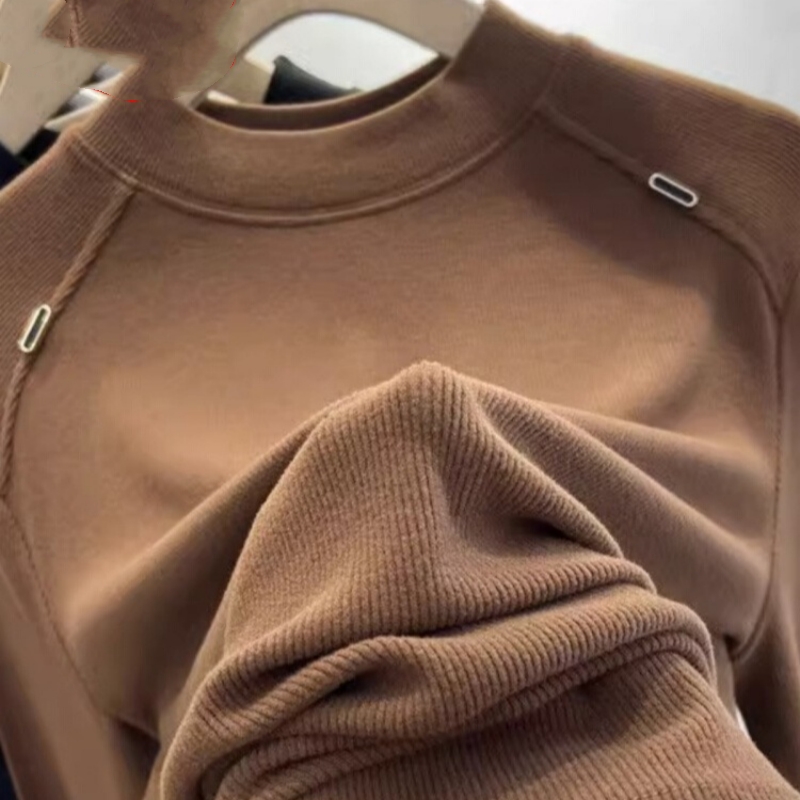 特大码300斤欧货德绒半高领T恤