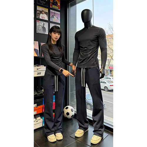 大码300斤美式斜切软壳休闲裤