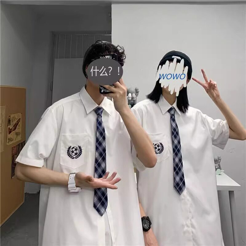 300斤大码男装dk制服男生基础款图片
