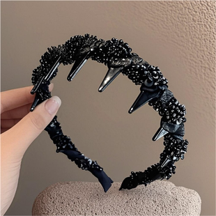 闪钻路易斯巴黎王妃发箍轻奢女款 蓬松高颅顶发卡洗脸头箍 新款