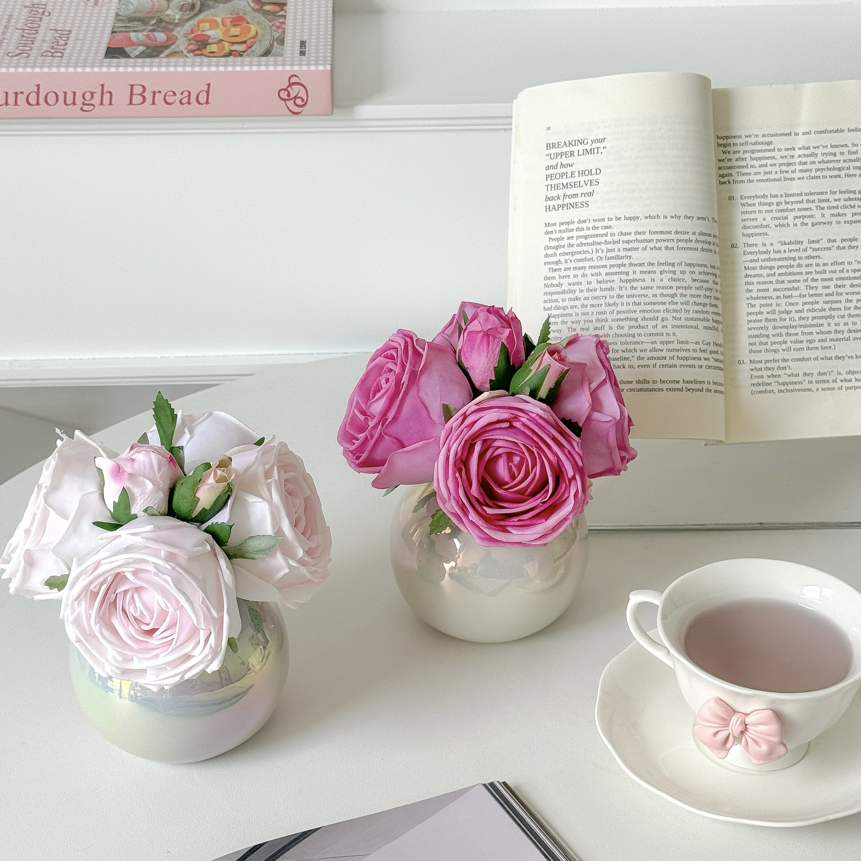 高档保湿玫瑰花仿真花束假花摆设装饰客厅餐桌花茶几桌面家居摆件