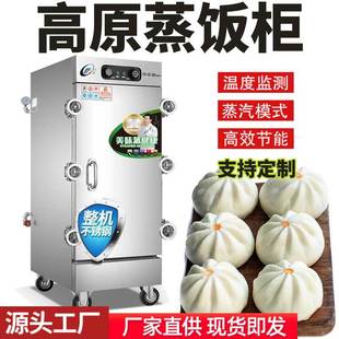 12盘高原蒸饭箱带定时双门24盘蒸菜柜工地饭堂蒸饭用西藏蒸饭箱