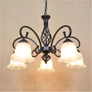 店3568头灯 客厅餐厅卧室店铺服装 欧式 铁艺复古简约吊灯美式