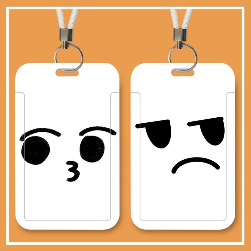 简笔画表情卡套饭卡公交