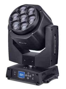 舞台灯7颗15W四合一LED蜂眼摇头灯 KTV迪吧酒吧调焦摇头染色灯