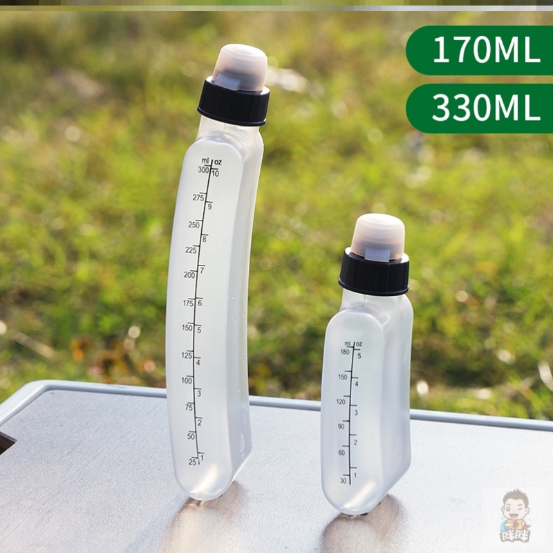 食品级便携挤压健身运动水壶跑步马拉松贴身隐形腰带包水杯水壶