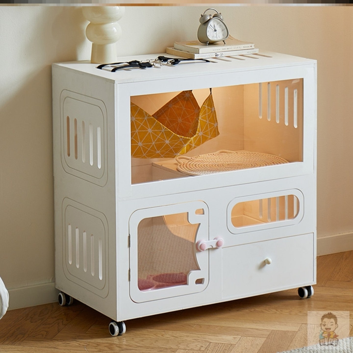 猫窝带厕所一体猫咪房子别墅家用室内新型猫屋猫柜小型屋舍猫笼子,宠物/宠物食品及用品,猫笼子/猫别墅,淘宝优惠券,粉丝福利购,淘宝优惠卷