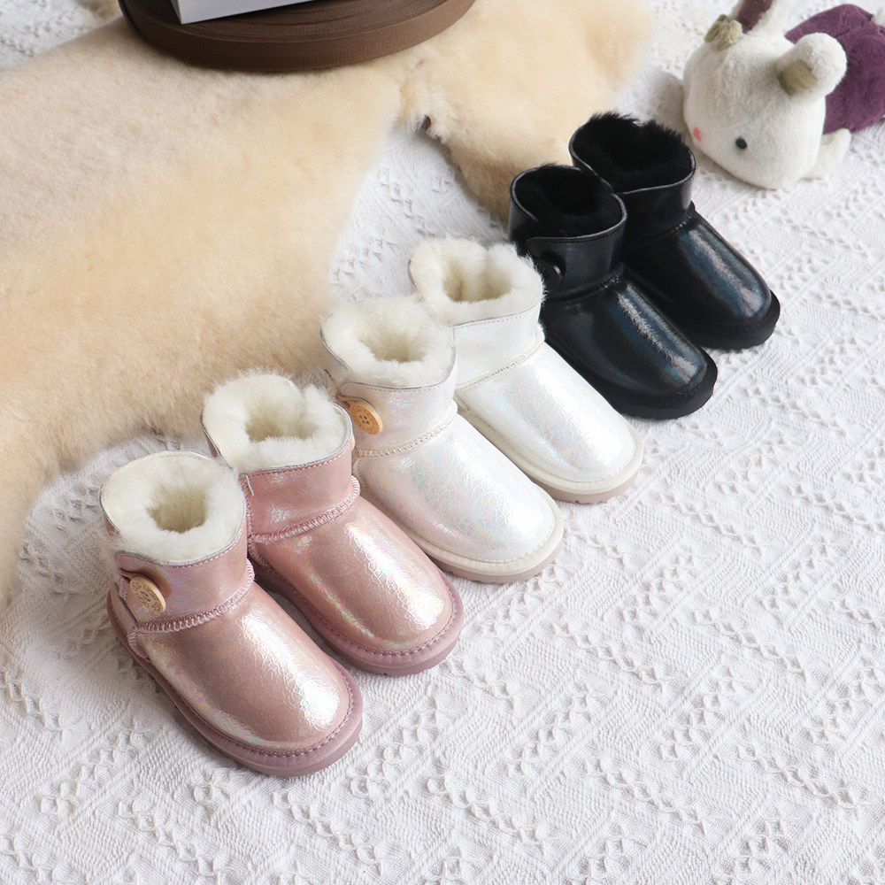 儿童防水雪地靴皮毛一体男女童短靴子真皮羊毛防水防滑冬季棉鞋,童鞋/婴儿鞋/亲子鞋,雪地靴,淘宝优惠券,粉丝福利购,淘宝优惠卷