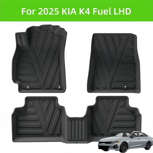 For 2025 KAI K4 Fuel LHD TPE 3D Car Floor Mat/Rear Trunk Mat