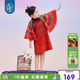 古风汉服红色连衣裙演出服 新款 年衣儿童旗袍女童中国风新中式 春季
