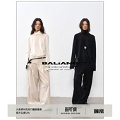 针织衫 高领微透开衩垂坠亲肤打底衫 moonbeam BALIANG「捌樑」皎